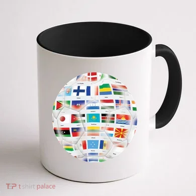 World Soccer Ball Coffee Mug back