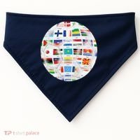 World Soccer Ball USA-Made Doggie Bandana thumb 0