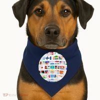 World Soccer Ball USA-Made Doggie Bandana thumb 1
