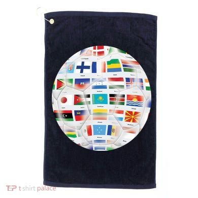 World Soccer Ball Golf Towel