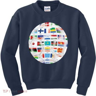 World Soccer Ball Kids Sweatshirt