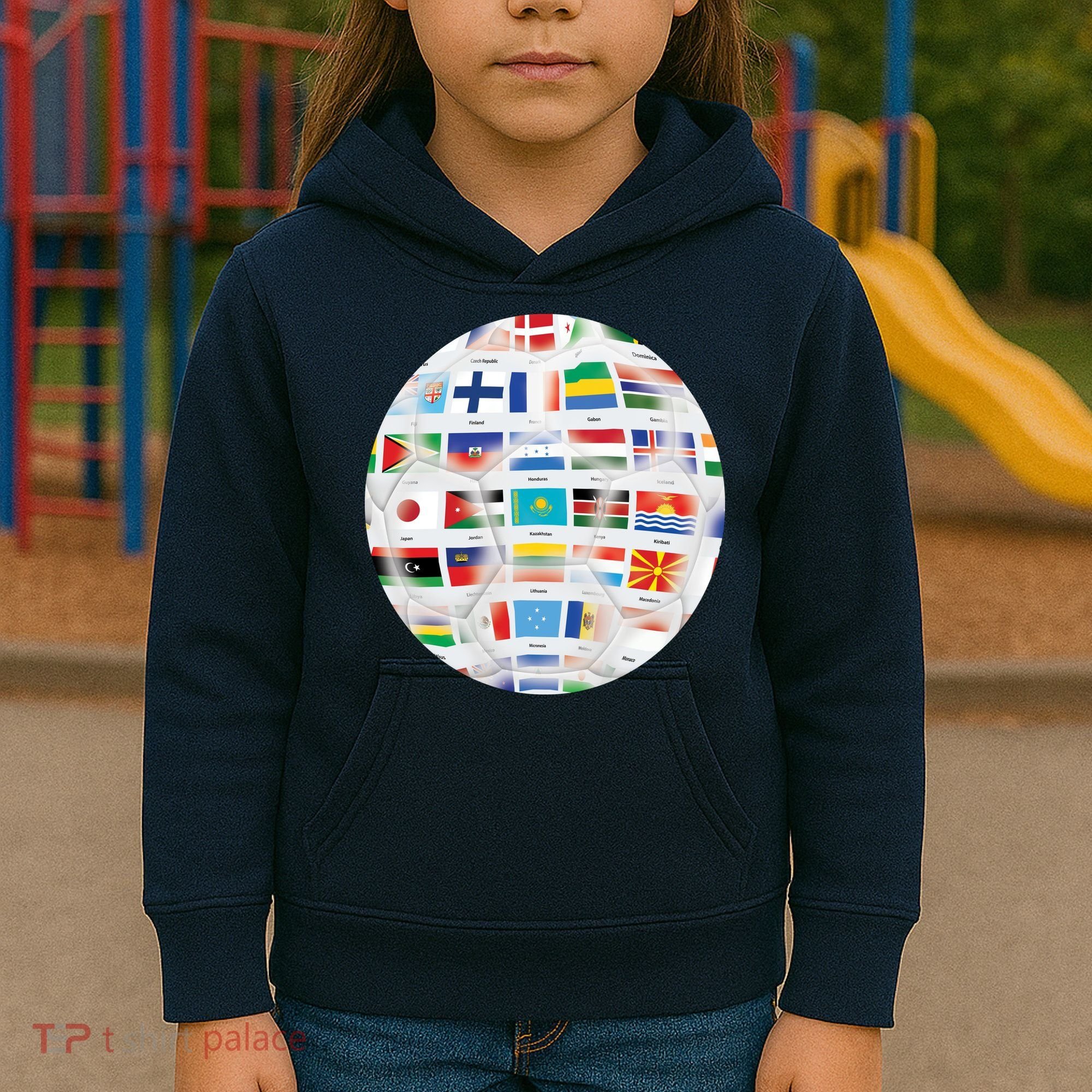World Soccer Ball Kids Hoodie
