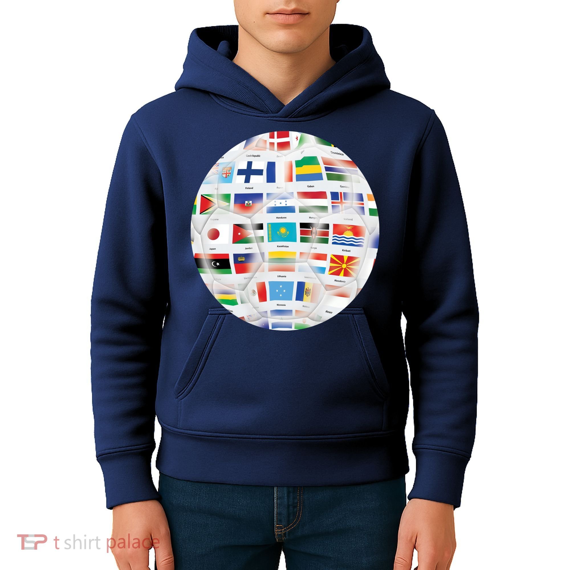 World Soccer Ball Kids Hoodie