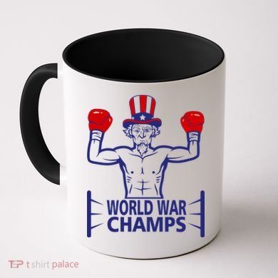 World War Champs Uncle Sam Coffee Mug