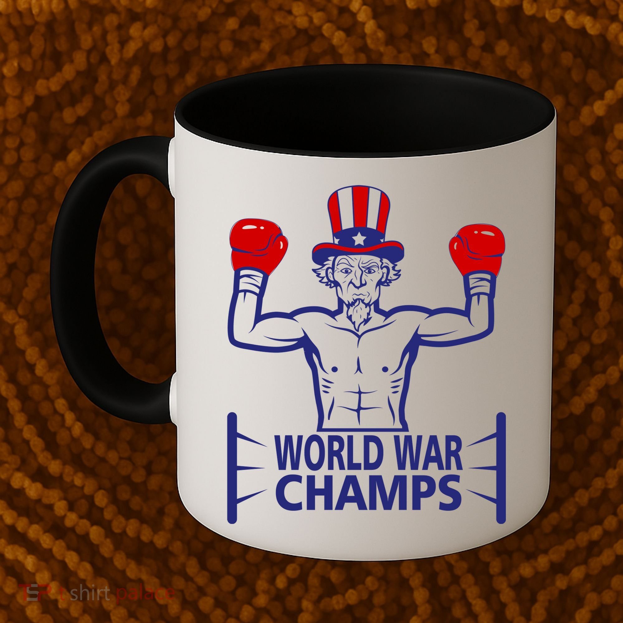 World War Champs Uncle Sam Coffee Mug
