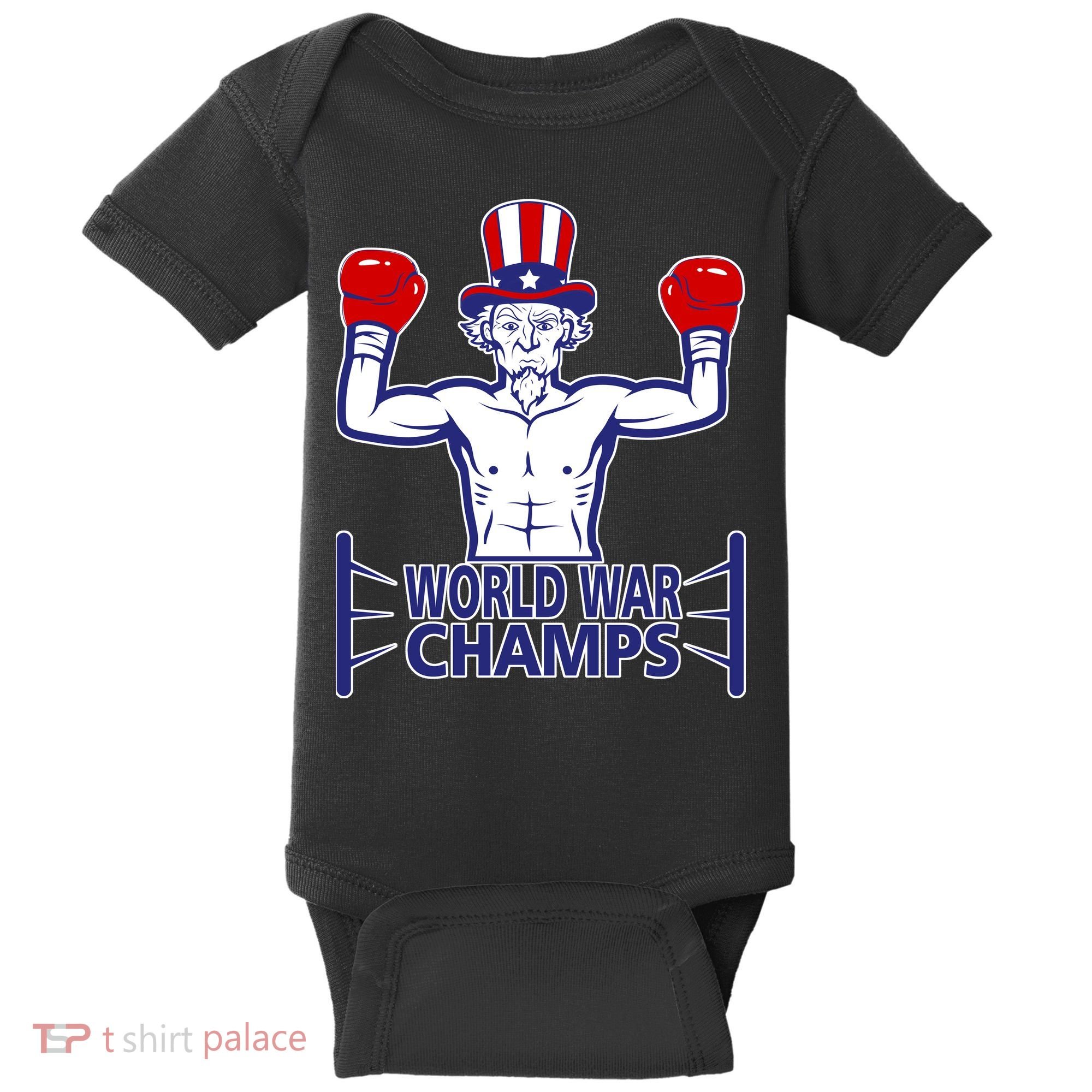 World War Champs Uncle Sam Baby Bodysuit