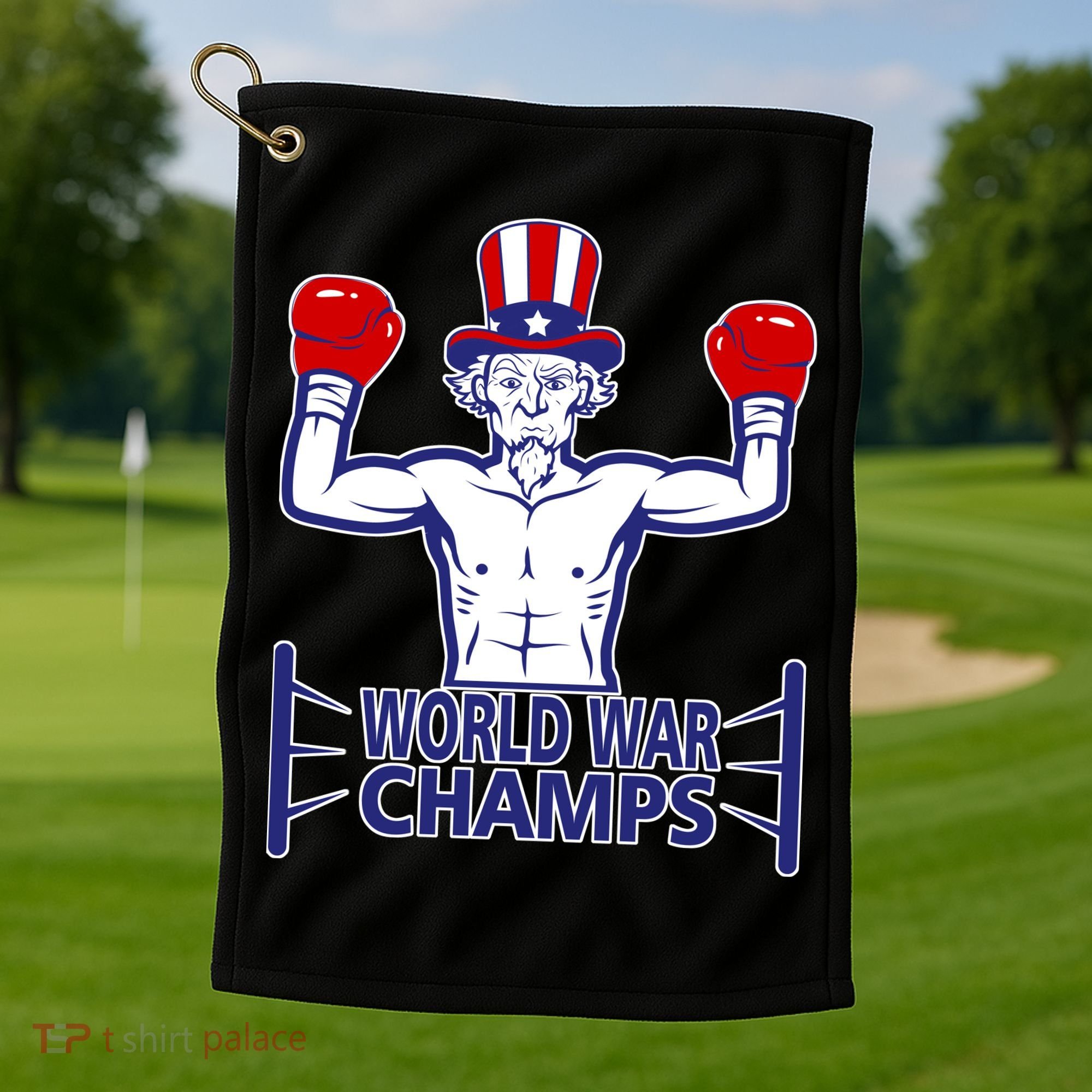 World War Champs Uncle Sam Golf Towel