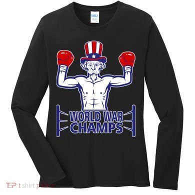 World War Champs Uncle Sam Women's Long Sleeve Shirt