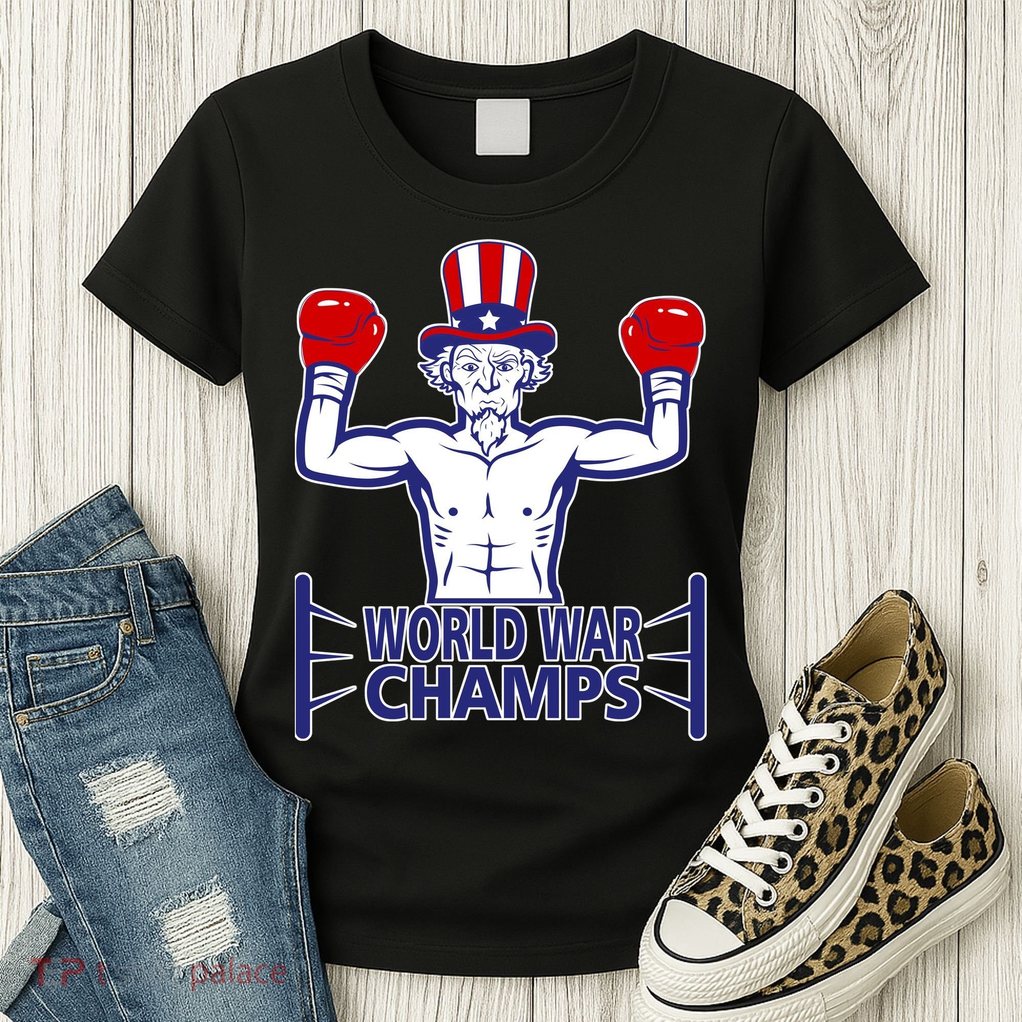 World War Champs Uncle Sam Women's T-Shirt
