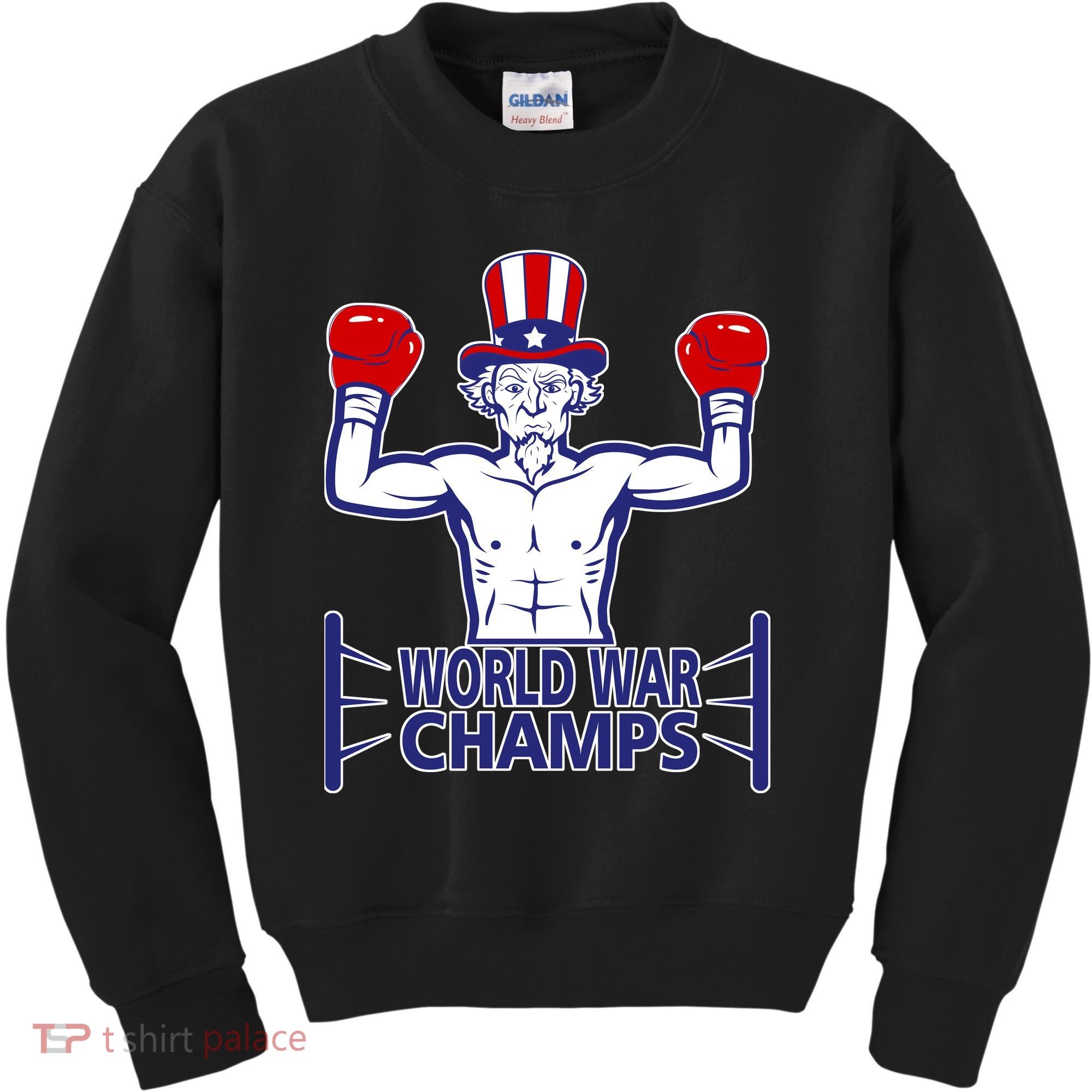 World War Champs Uncle Sam Kids Sweatshirt