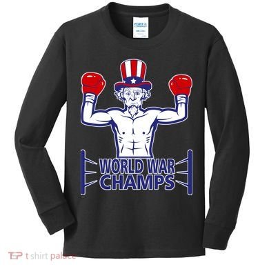 World War Champs Uncle Sam Kids Long Sleeve Shirt