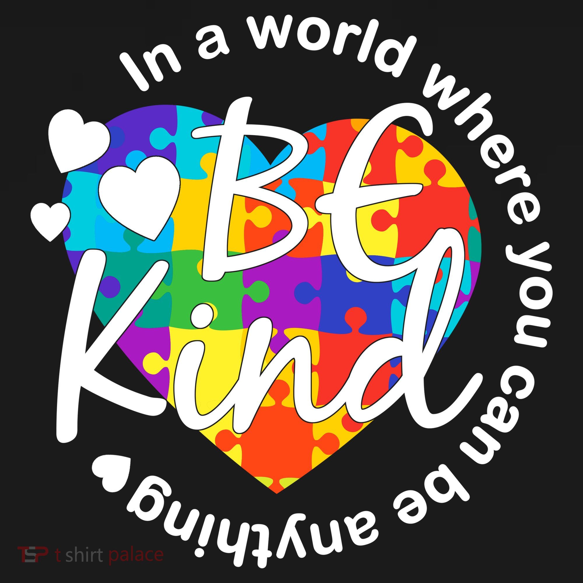 World Where You Can Be Anything Be Kind Autism Heart Apron
