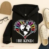 World Where You Can Be Anything Be Kind World Unity Day Hoodie thumb 4