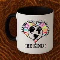 World Where You Can Be Anything Be Kind World Unity Day Coffee Mug thumb 2