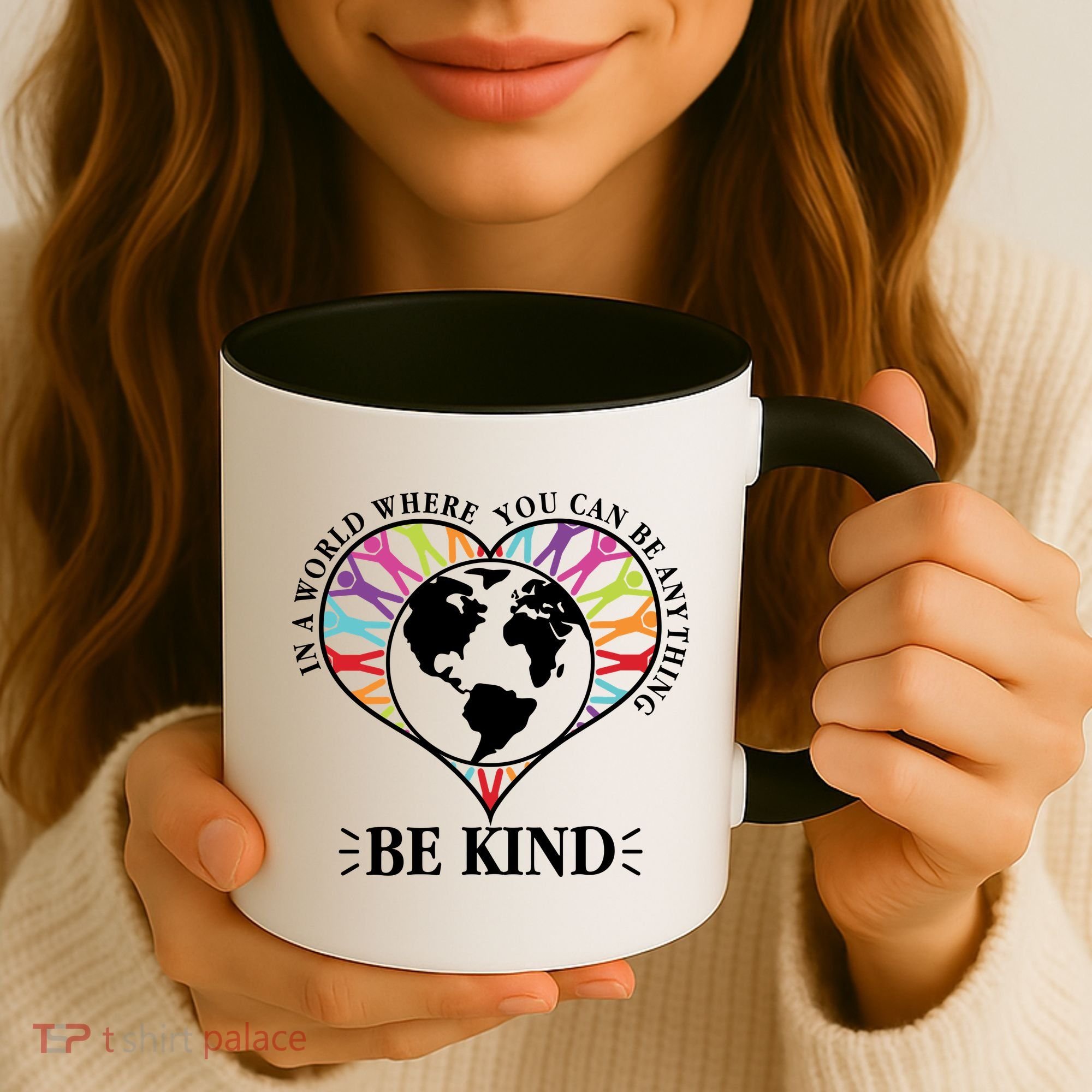 World Where You Can Be Anything Be Kind World Unity Day Coffee Mug