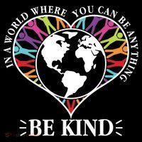 World Where You Can Be Anything Be Kind World Unity Day Women's Hoodie thumb 2