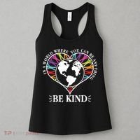 World Where You Can Be Anything Be Kind World Unity Day Women's Tank Top thumb 3