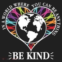 World Where You Can Be Anything Be Kind World Unity Day Golf Towel thumb 3