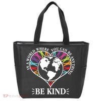 World Where You Can Be Anything Be Kind World Unity Day Tote Bag thumb 0