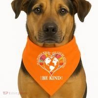 World Where You Can Be Anything Be Kind World Unity Day USA-Made Doggie Bandana thumb 1