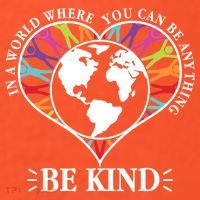 World Where You Can Be Anything Be Kind World Unity Day Mousepad thumb 1