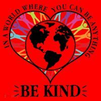 World Where You Can Be Anything Be Kind World Unity Day Santa Hat thumb 1