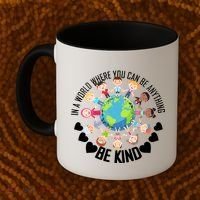 World Where You Can Be Kind Anti-Bullying Coffee Mug thumb 2