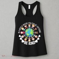 World Where You Can Be Kind Anti-Bullying Women's Tank Top thumb 3