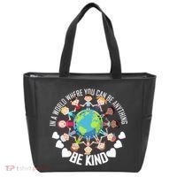 World Where You Can Be Kind Anti-Bullying Tote Bag thumb 0