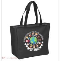 World Where You Can Be Kind Anti-Bullying Tote Bag thumb 2