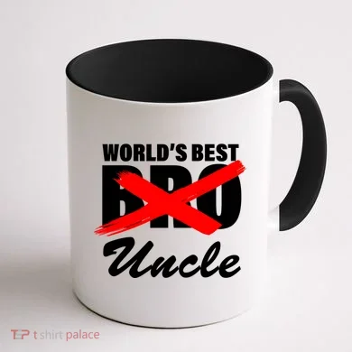 Worlds Best Bro (Uncle) Funny Coffee Mug back