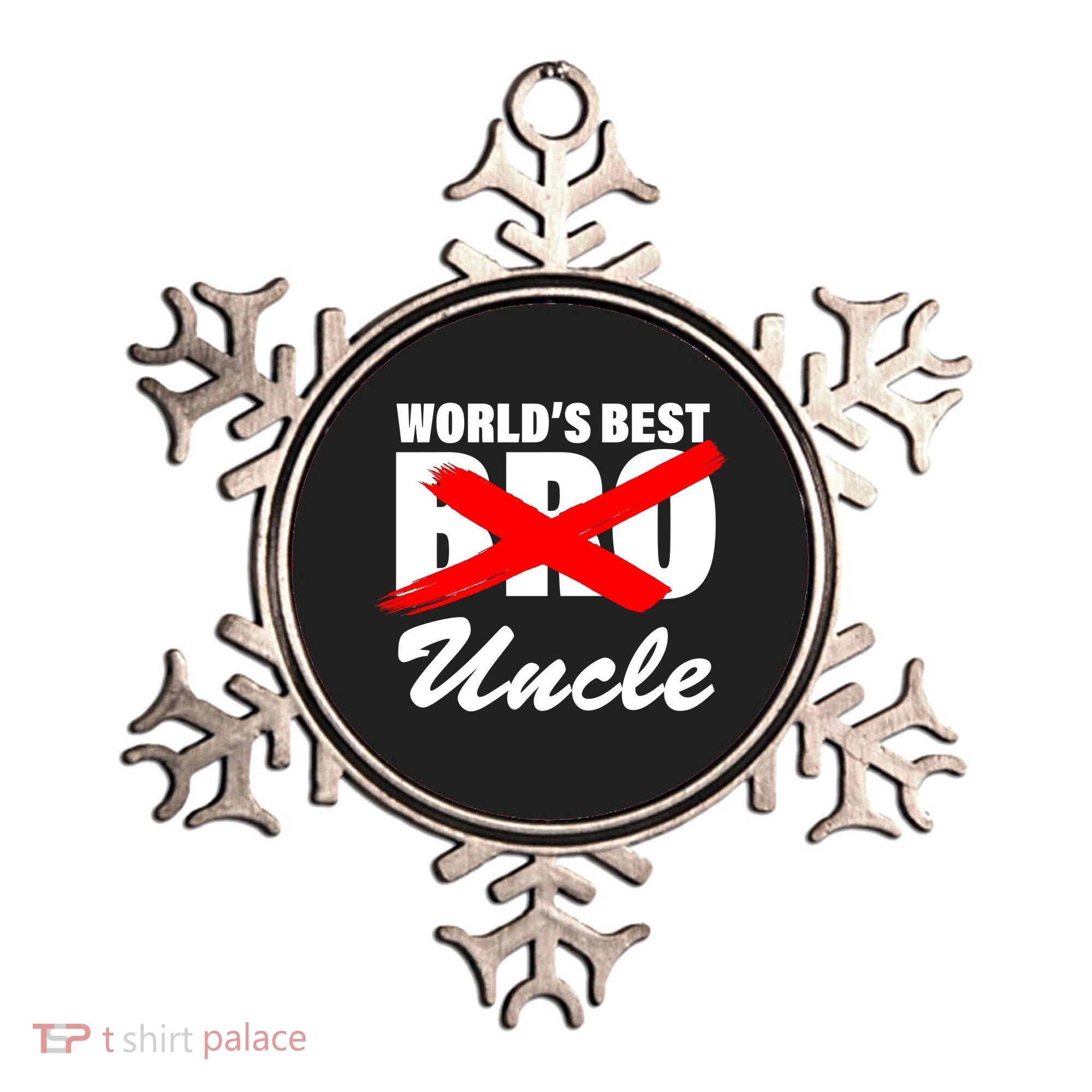 Worlds Best Bro (Uncle) Funny Ornament