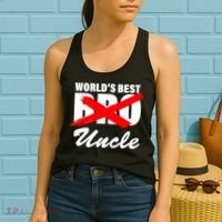 Worlds Best Bro (Uncle) Funny Women's Tank Top thumb 2