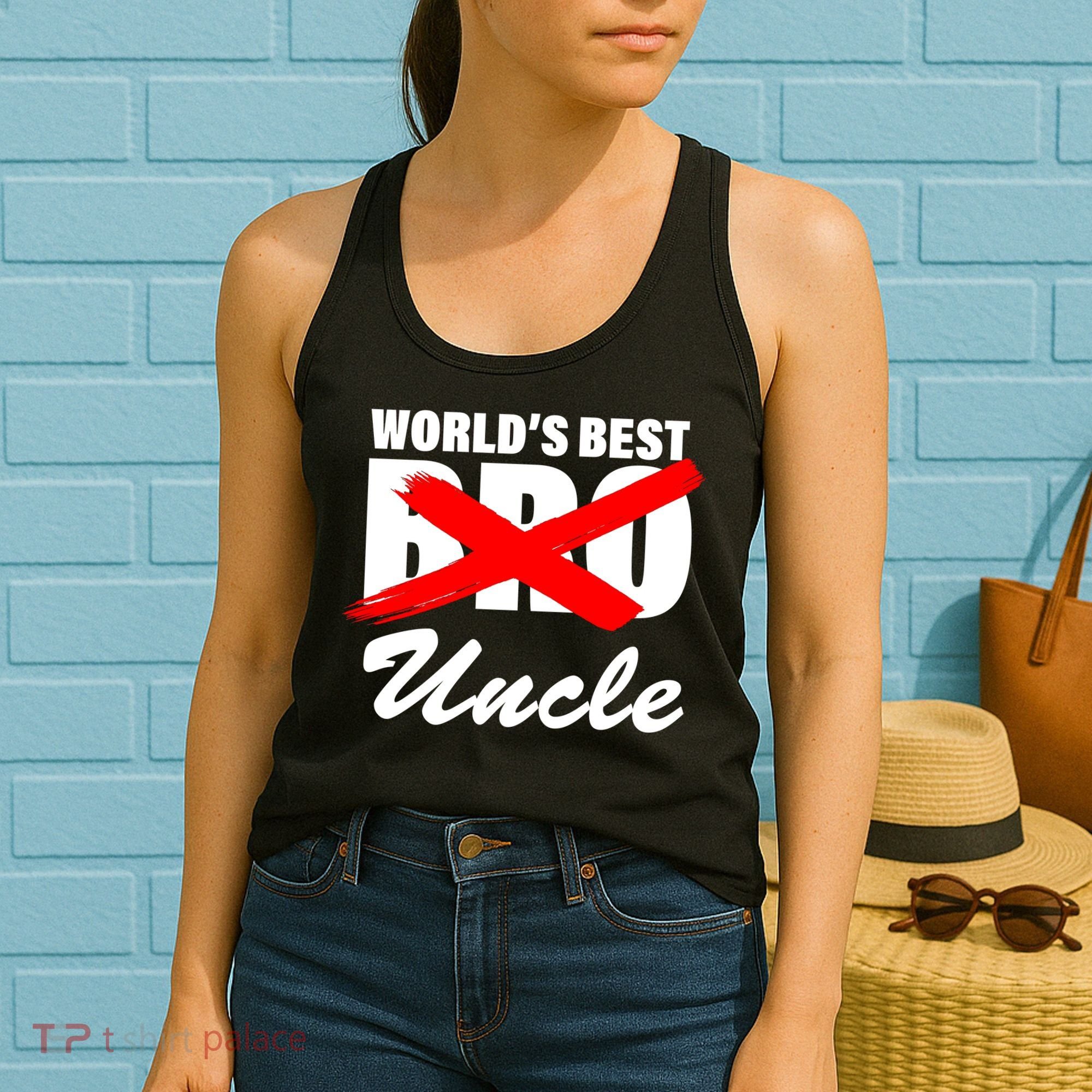 Worlds Best Bro (Uncle) Funny Women's Tank Top