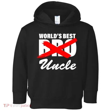Worlds Best Bro (Uncle) Funny Toddler Hoodie