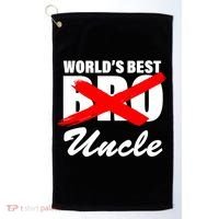 Worlds Best Bro (Uncle) Funny Golf Towel thumb 0
