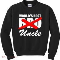 Worlds Best Bro (Uncle) Funny Kids Sweatshirt thumb 0