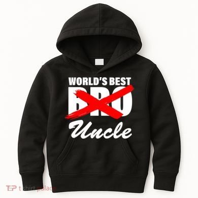 Worlds Best Bro (Uncle) Funny Kids Hoodie
