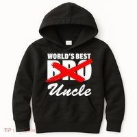 Worlds Best Bro (Uncle) Funny Kids Hoodie thumb 0