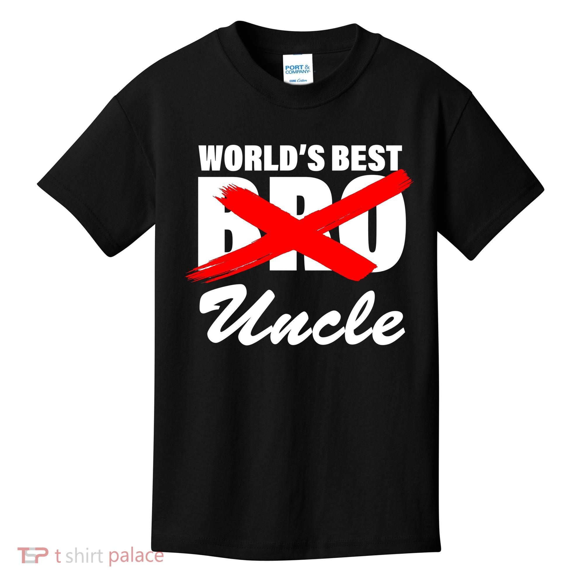 Worlds Best Bro (Uncle) Funny Kids T-Shirt