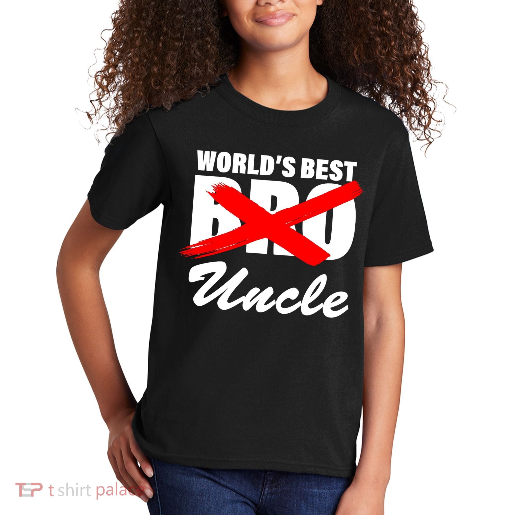 Worlds Best Bro (Uncle) Funny Kids T-Shirt