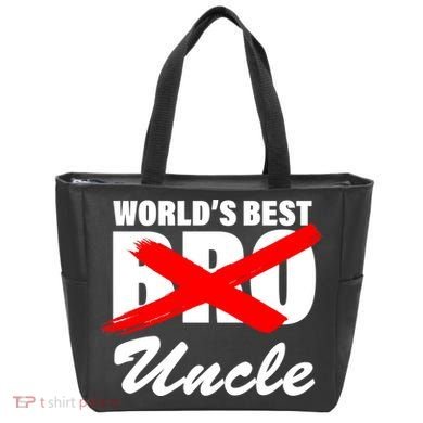 Worlds Best Bro (Uncle) Funny Tote Bag