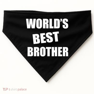 World's Best Brother USA-Made Doggie Bandana
