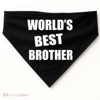 World's Best Brother USA-Made Doggie Bandana thumb 0