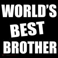 World's Best Brother USA-Made Doggie Bandana thumb 2