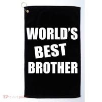 World's Best Brother Golf Towel thumb 0