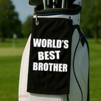 World's Best Brother Golf Towel thumb 2