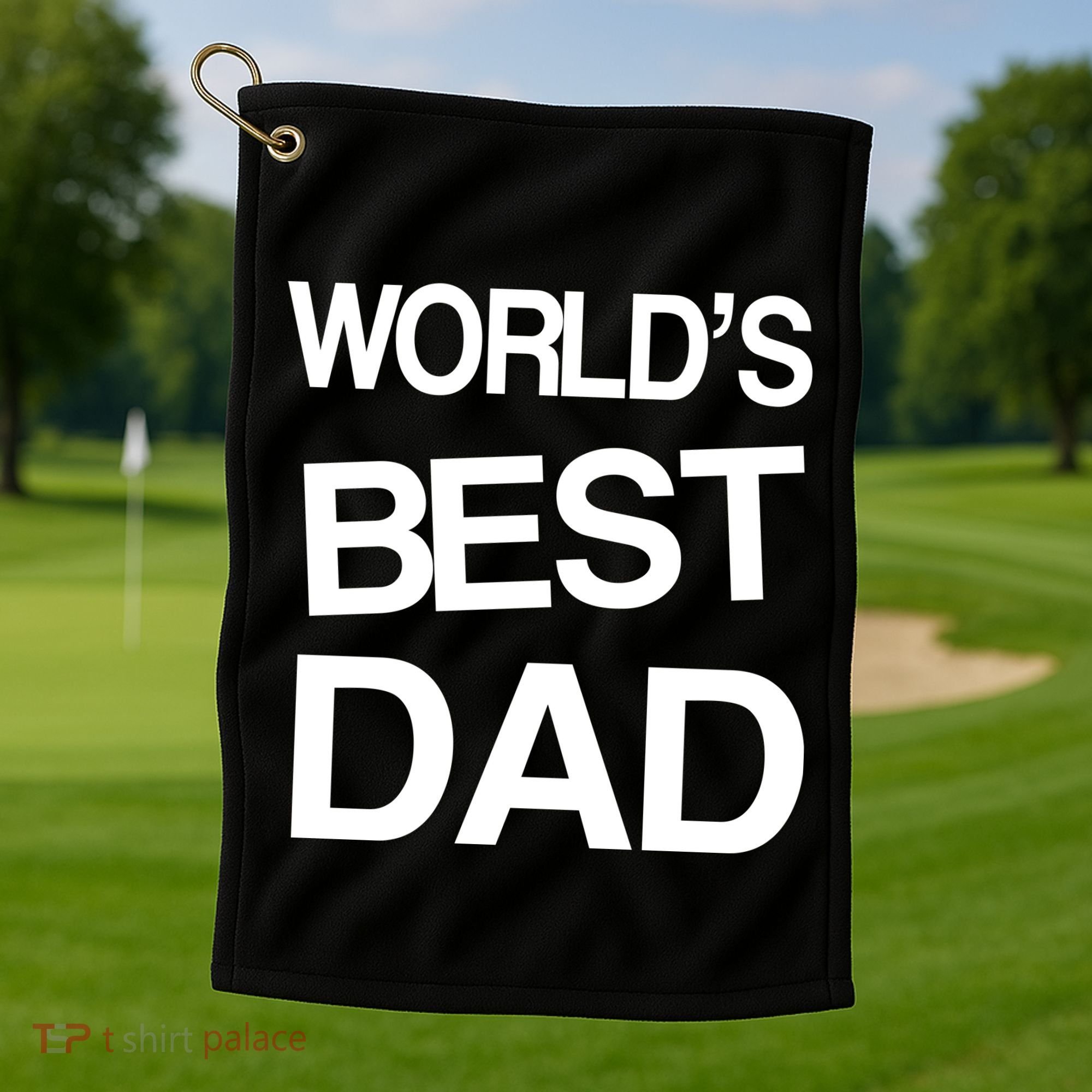 World's Best Dad Golf Towel