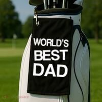 World's Best Dad Golf Towel thumb 2