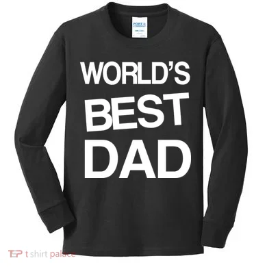 World's Best Dad Kids Long Sleeve Shirt